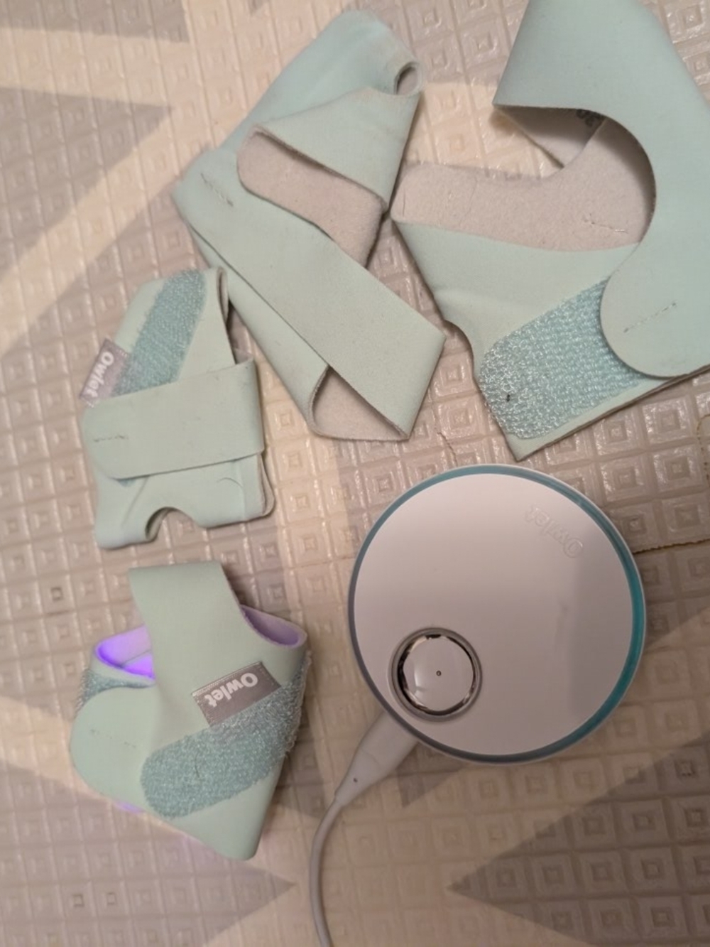 Owlet Mint Green Baby Sensor Sock
